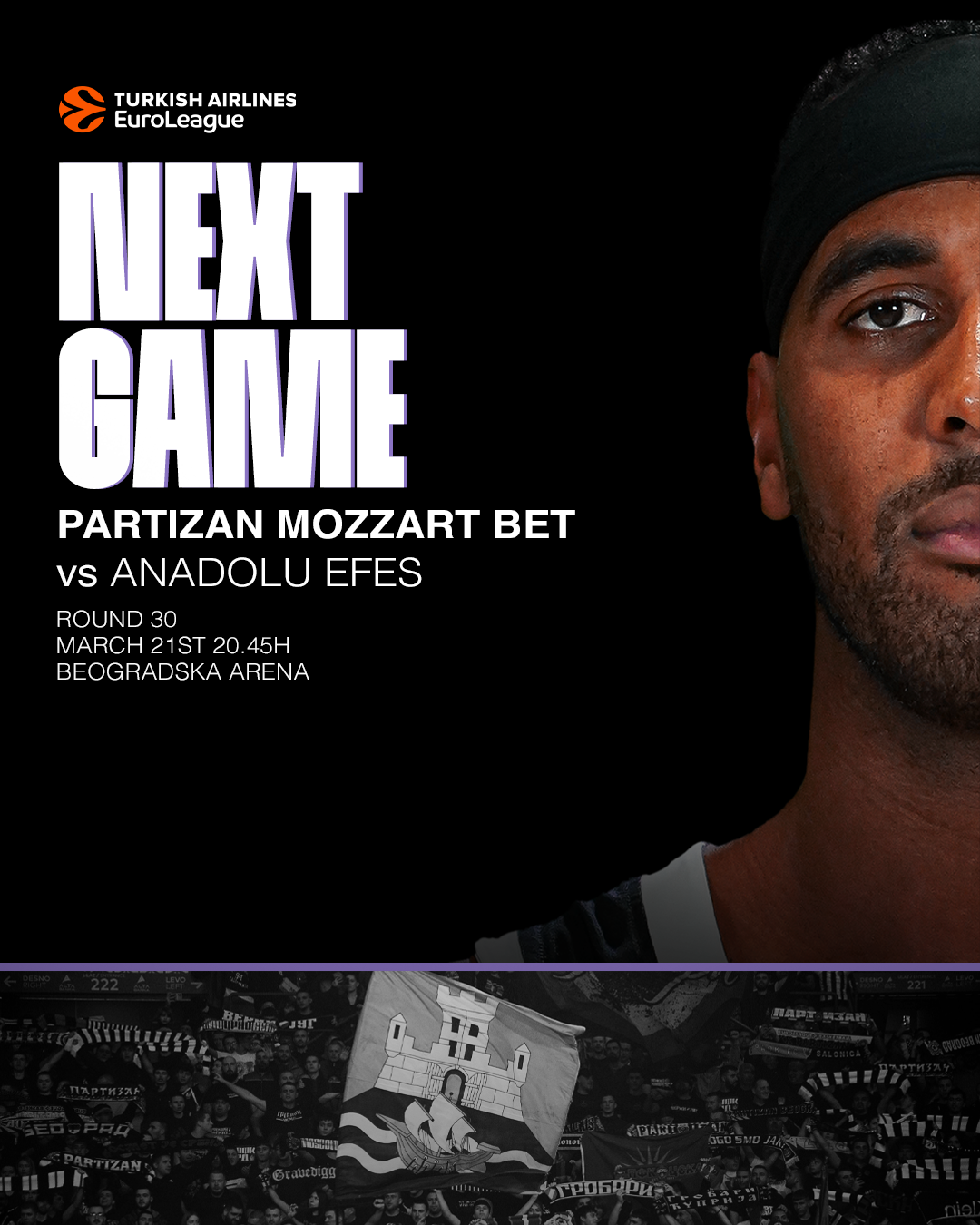 Partizan Mozzart Bet sutra u Beogradskoj areni protiv Efesa