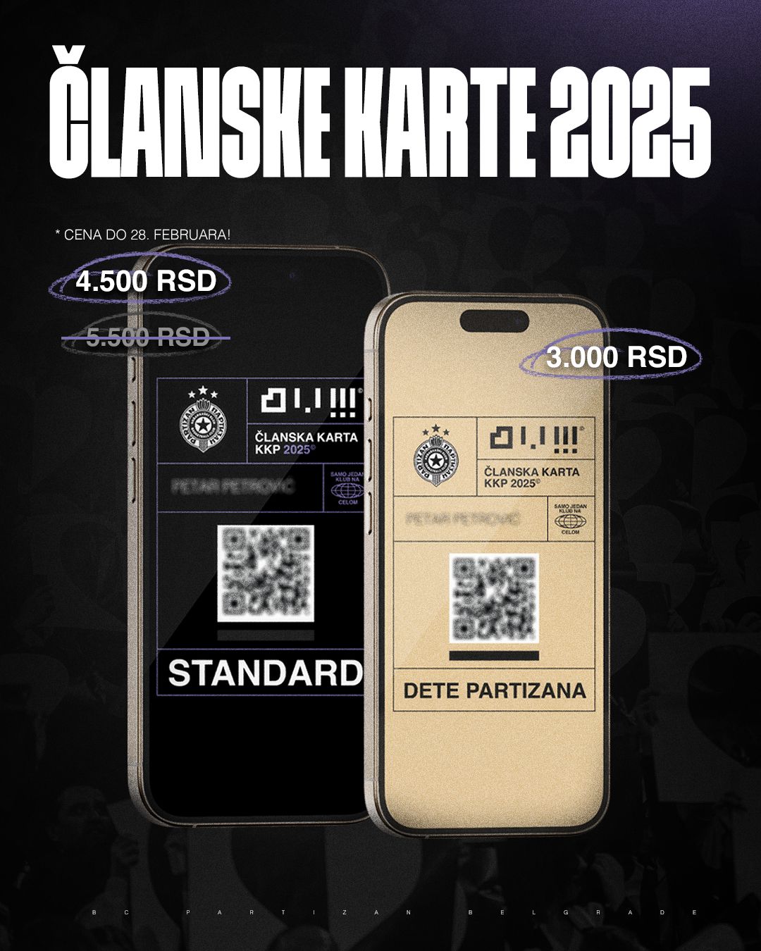 Počela je prodaja članskih karata KK Partizan za 2025. godinu