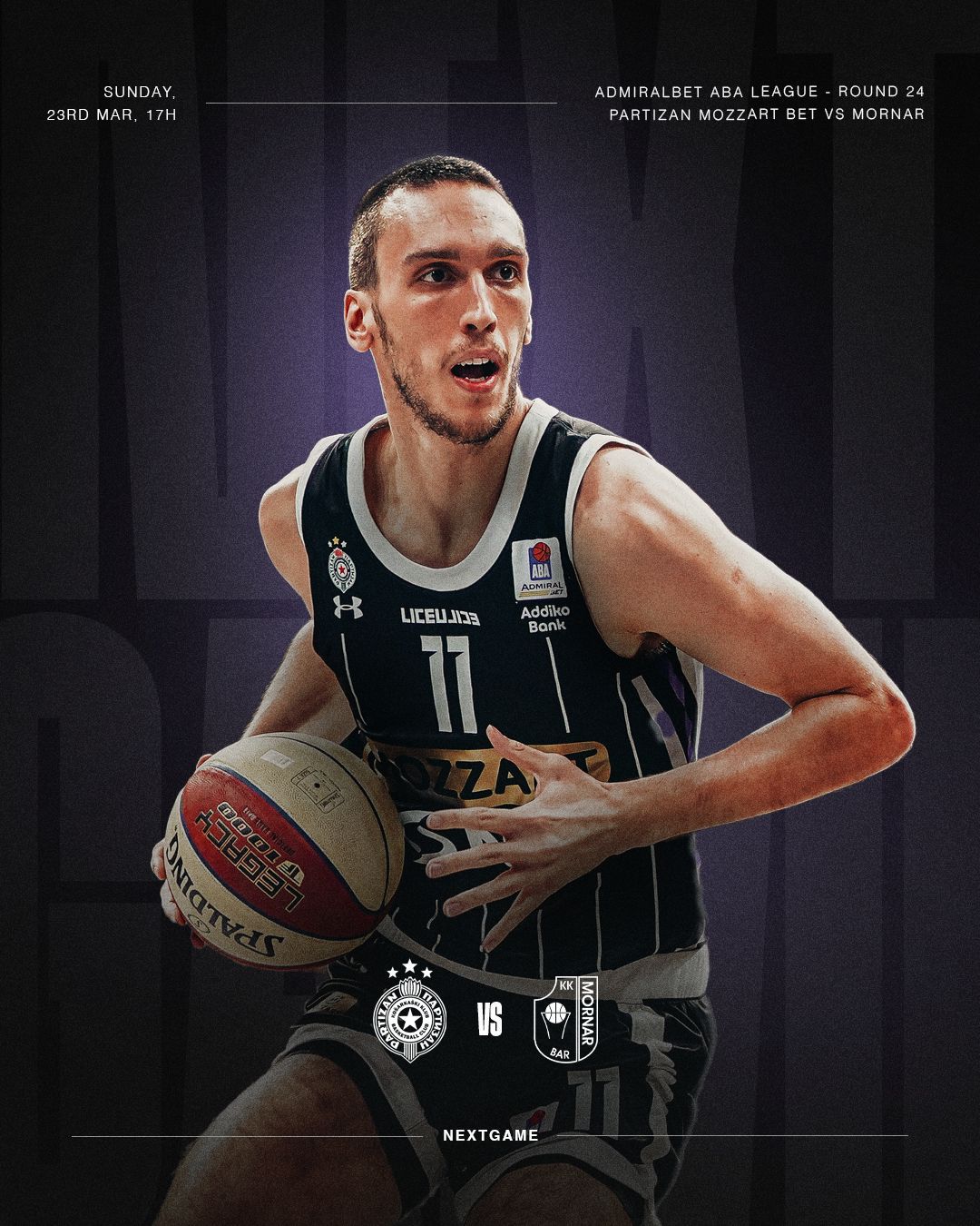 Partizan Mozzart Bet sutra dočekuje Mornar