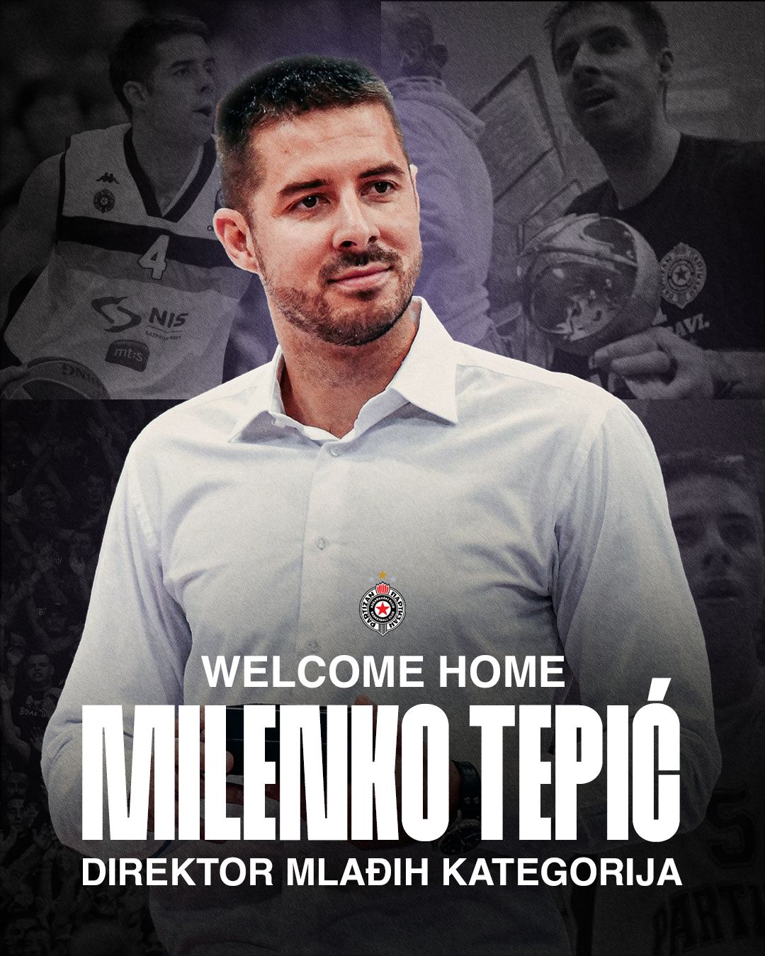 Milenko Tepić je novi direktor mlađih kategorija KK Partizan